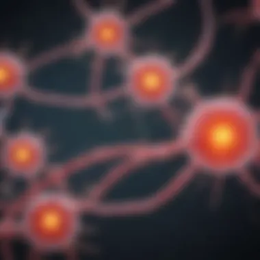 Molecular Pathways in Lymphoma Development Illustration of molecular pathways involved in lymphoma