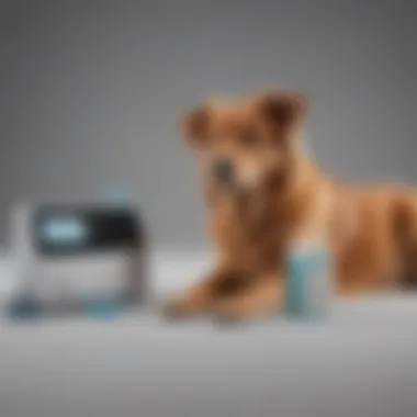 An infographic showcasing different types of glucose monitoring systems for dogs.