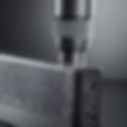 Detailed close-up of a nanopore microneedling machine showcasing its intricate design.
