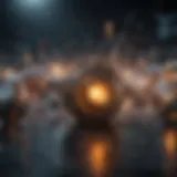 Visual representation of DDoS attack mechanics