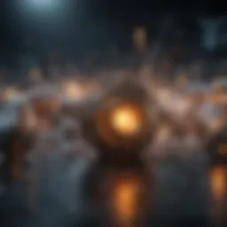 Visual representation of DDoS attack mechanics