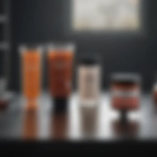 A detailed illustration of various stool test kits