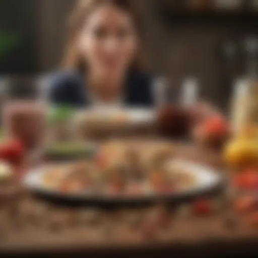 Nutritional foods on a table representing healthy choices.