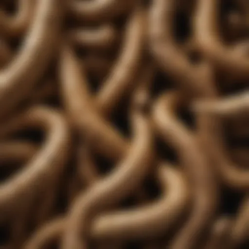 A close-up view of ginger roots showcasing their texture and unique appearance