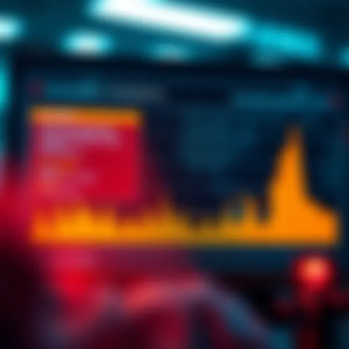A graphical representation of vulnerability assessment results highlighting critical vulnerabilities