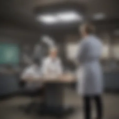 Classroom Learning in Radiation Oncology Radiation oncology classroom setting with students engaged in learning