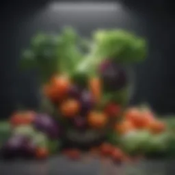 A vibrant display of fresh vegetables rich in nutrients