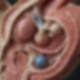 Anatomy of adrenal glands highlighting their location and structure