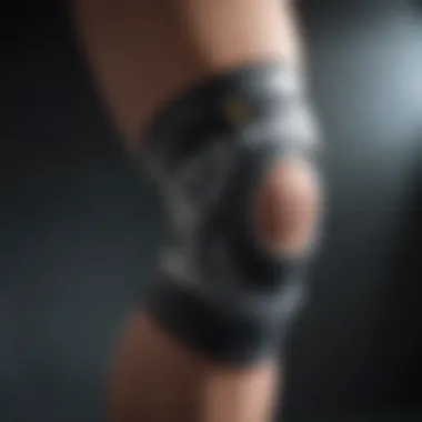 Visual representation of materials used in knee brace construction