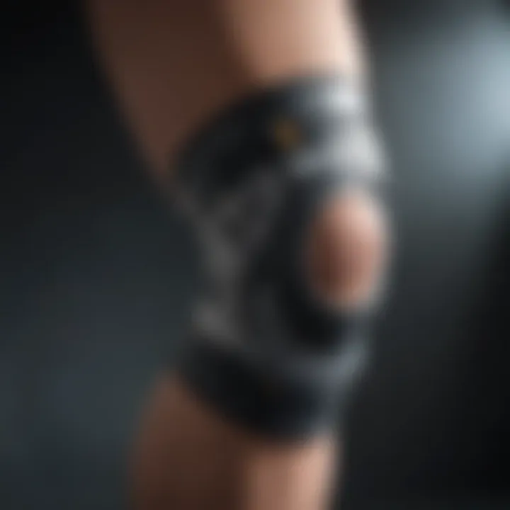 Visual representation of materials used in knee brace construction