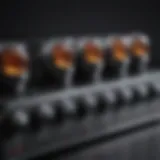 A close-up view of various sound amplifiers showcasing different designs and features.