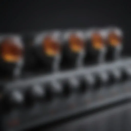 A close-up view of various sound amplifiers showcasing different designs and features.