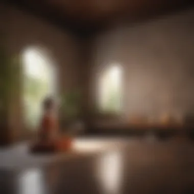 Mindfulness Practices to Support Cardiovascular Health A tranquil meditation space promoting mental well-being