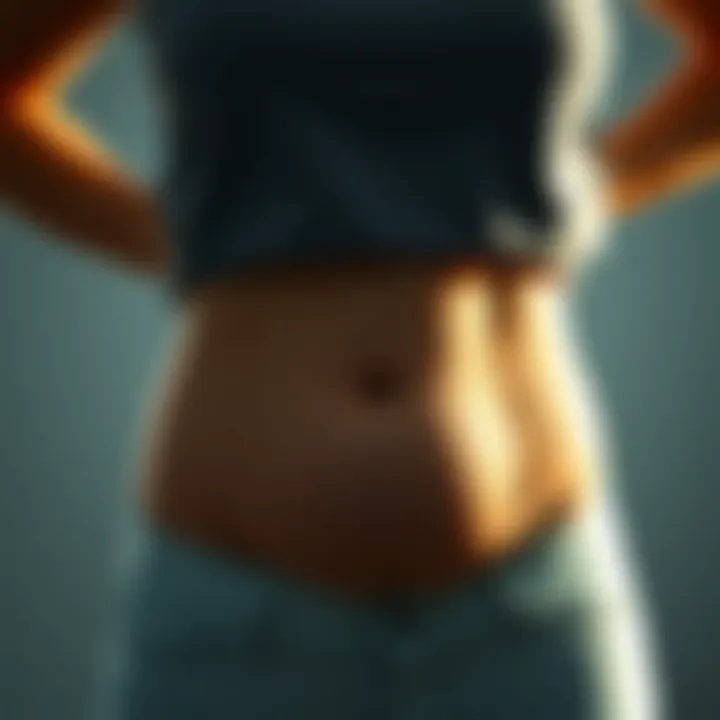 Visual representation of effective strategies to manage waist fat