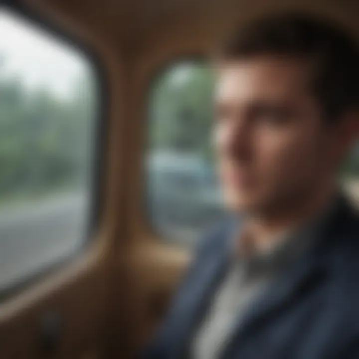 Diagram illustrating behavioral interventions for managing motion sickness