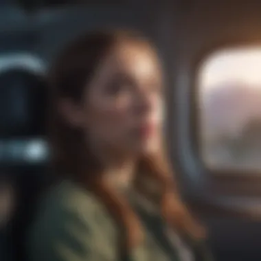Technological Solutions Enhancing Travel Experience Conceptual image depicting the impact of technology on travel comfort