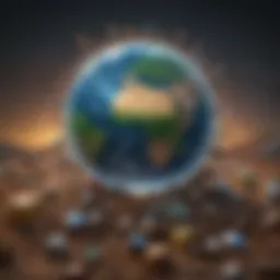 Visual representation of global inequalities affecting SDGs