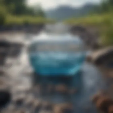Visual representation of contaminated water sources leading to Naegleria fowleri exposure