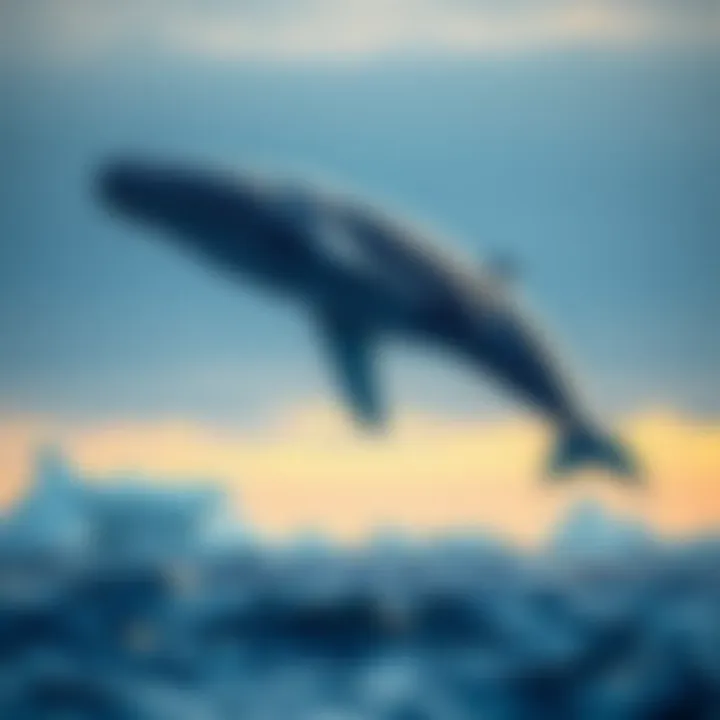 Impact of climate change on blue whale habitats and food sources