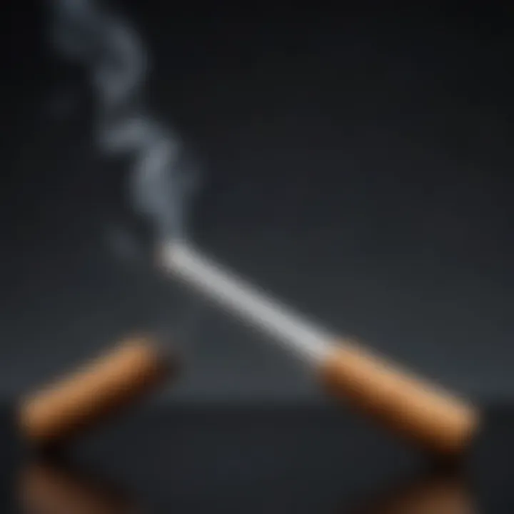 A graph depicting the correlation between smoking habits and rheumatoid arthritis incidence