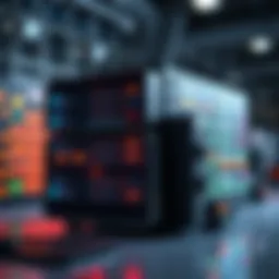 Visual representation of a healthcare database structure