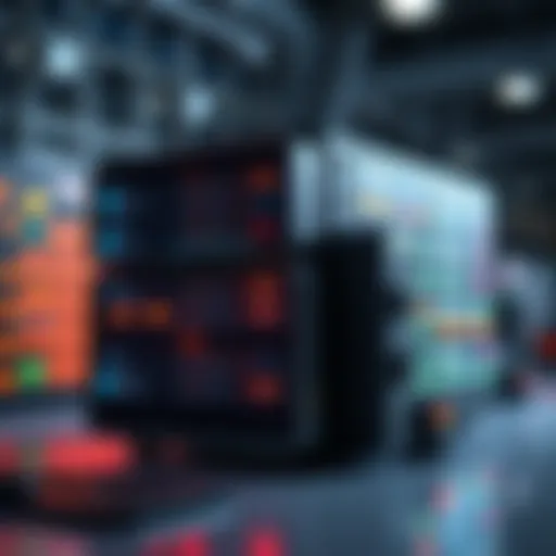 Visual representation of a healthcare database structure