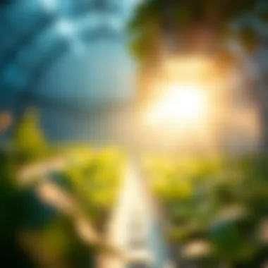 Diagram of photosynthesis enhanced by LED light