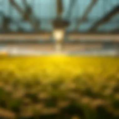 Comparison of plant growth under LED and traditional lighting