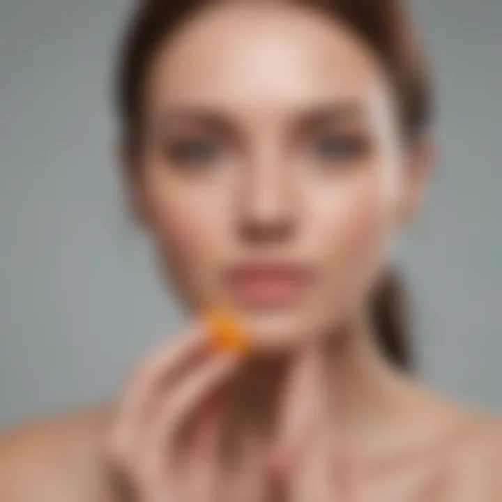 Therapist applying Vitamin C serum in a modern clinic setting