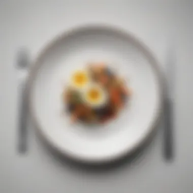 A balanced plate showcasing minimalistic yet nutritious meal options