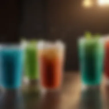 A variety of thickened drinks designed for elderly individuals