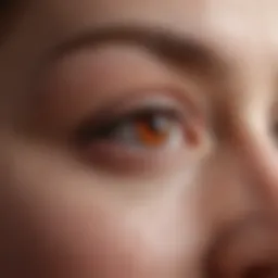 Eyelid eczema displaying red and itchy skin