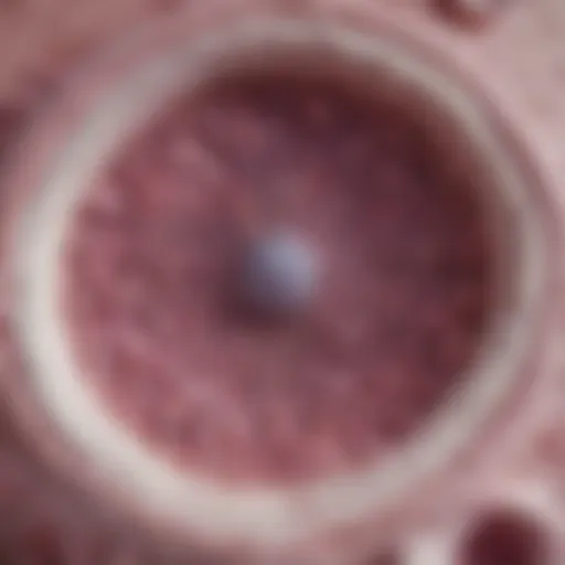 Microscopic view of DCIS cells highlighting their structure