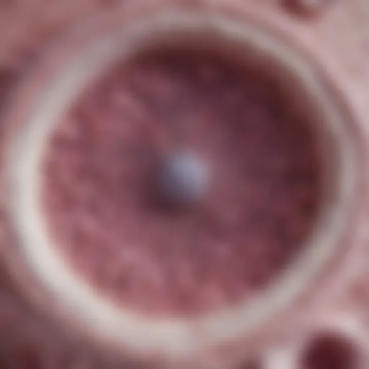 Microscopic view of DCIS cells highlighting their structure