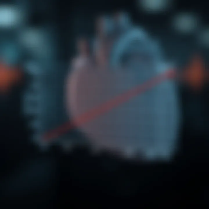 Graph showing the correlation between HDL/LDL ratio and cardiovascular health