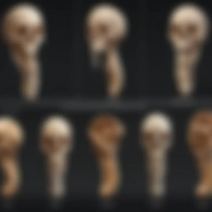 Graph depicting bone density variations