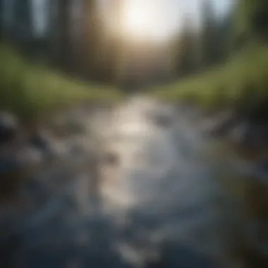 Visual representation of water resource management strategies