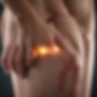 Illustration showing joint inflammation