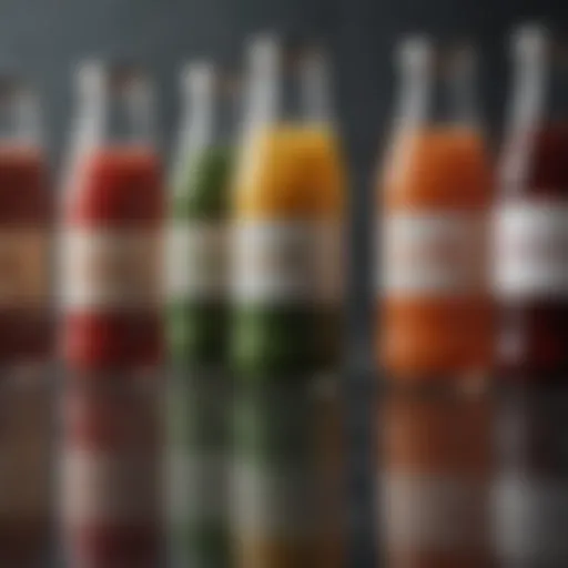 Variety of liquid diet options