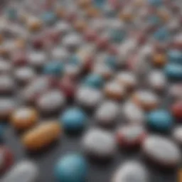 Detailed illustration of various antidepressants