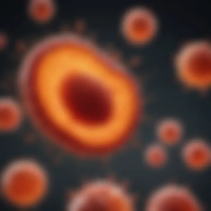 Diagram illustrating platelet dysfunction in leukemia