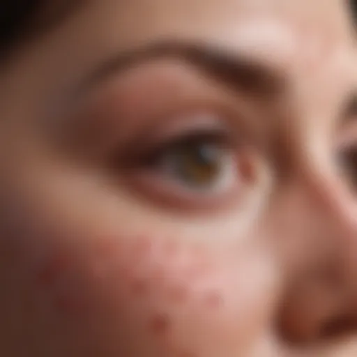 Visual representation of petechiae on skin