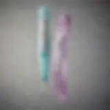 Illustration of a positive pregnancy test showing two distinct lines