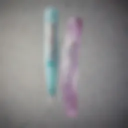 Illustration of a positive pregnancy test showing two distinct lines