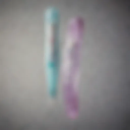 Illustration of a positive pregnancy test showing two distinct lines