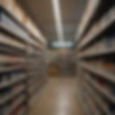 Inside view of QFC Pharmacy with shelves of medications