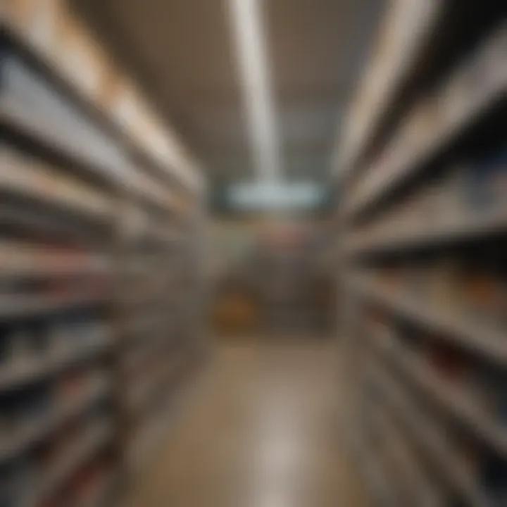 Inside view of QFC Pharmacy with shelves of medications