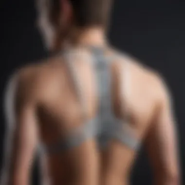 Diagram showing medical applications of back braces in various conditions