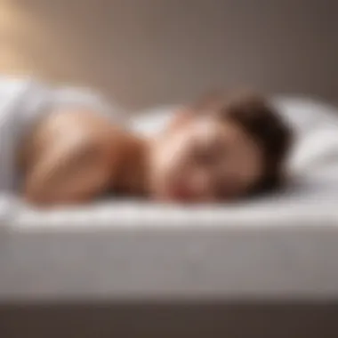 Optimal Sleep Posture on Foam Illustration of optimal sleep posture on a foam mattress
