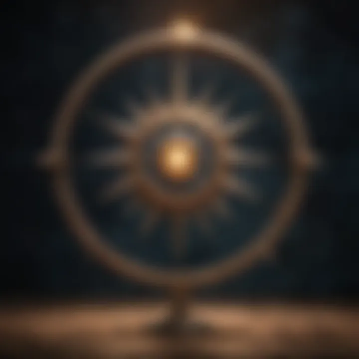 Artistic representation of star alignment in mythology and astrology